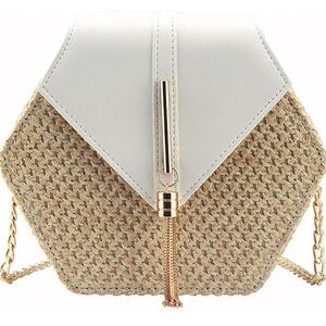 Women's Crossbody Bag Cute Straw Shoulder Bag
